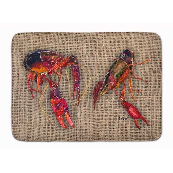 Carolines Treasures Crawfish Machine Washable Memory Foam Mat 8739RUG - main